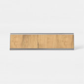 De look van Maple Wood Grain Texture Bureau Naambordje (Voorkant)