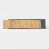 De look van Maple Wood Grain Texture Bureau Naambordje (Voorkant)