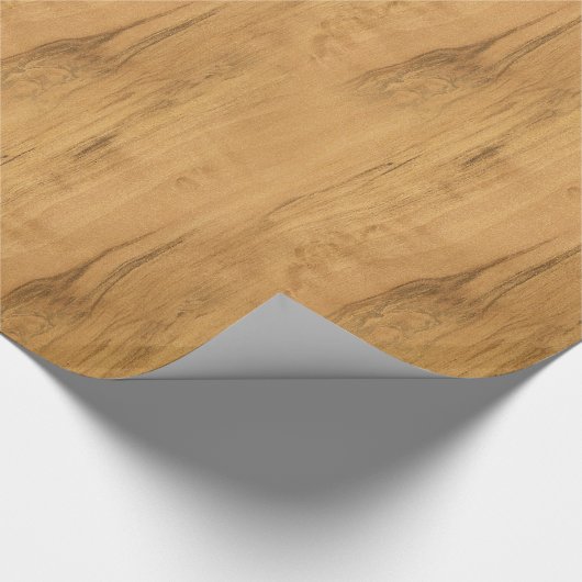 De look van Maple Wood Grain Texture Cadeaupapier (Hoek)