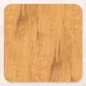 De look van Maple Wood Grain Texture Kartonnen Onderzetters (Voorkant)
