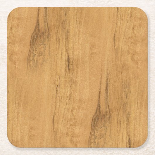 De look van Maple Wood Grain Texture Kartonnen Onderzetters (Voorkant)