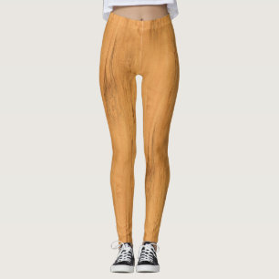 De look van Maple Wood Grain Texture Leggings
