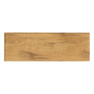 De look van Maple Wood Grain Texture Naambadge