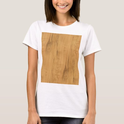 De look van Maple Wood Grain Texture T-shirt (Voorkant)