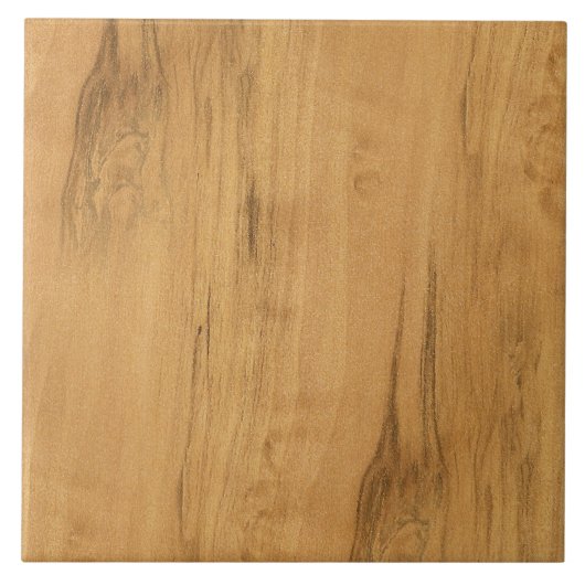 De look van Maple Wood Grain Texture Tegeltje (Voorkant)