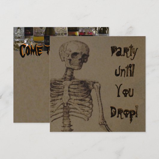 De look van mode-uitnodigingen kaart (Voorkant / Achterkant)