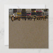 De look van mode-uitnodigingen kaart (Achterkant)