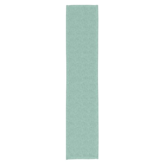 De look van Seafoam Blue Gauze Weave Texture Korte Tafelloper (Voorkant)