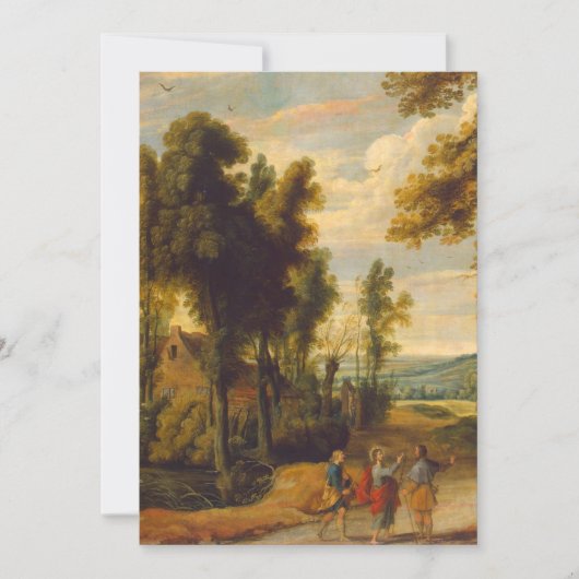 De loop naar Emmaus met Christus Kaart (Voorkant)