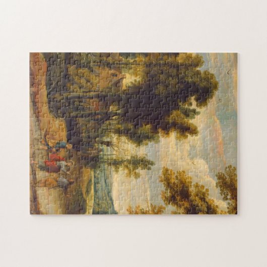 De loop naar Emmaus met Christus Legpuzzel (Horizontaal)