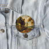 De loop naar Emmaus met Christus Ronde Button 7,6 Cm (In situ)