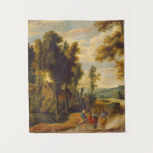 De loop naar Emmaus met Christus Wandkleed (Voorkant)