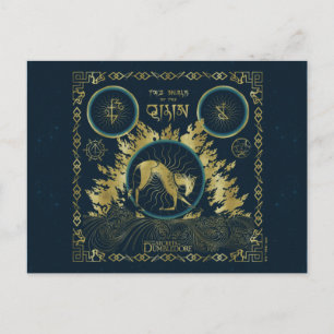 De loop van de Qilin Golden Water Tapestry Briefkaart