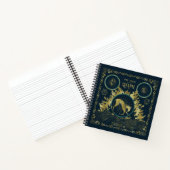 De loop van de Qilin Golden Water Tapestry Notitieboek (Binnen)