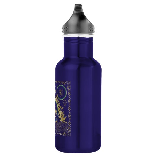 De loop van de Qilin Golden Water Tapestry Waterfles (Rechts)