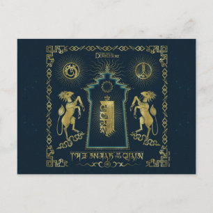 De loop van de Tapestry van de Qilin Golden Tower Briefkaart