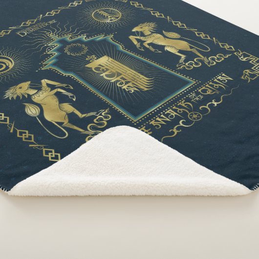 De loop van de Tapestry van de Qilin Golden Tower Sherpa Deken (3/4)