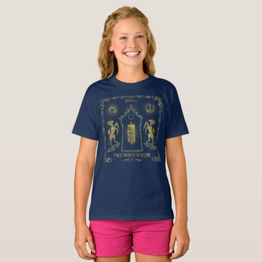 De loop van de Tapestry van de Qilin Golden Tower T-shirt (Voorkant volledig)