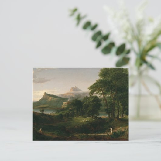 De loop van het rijk, de Arcadische staat Briefkaart (Staand voorkant)