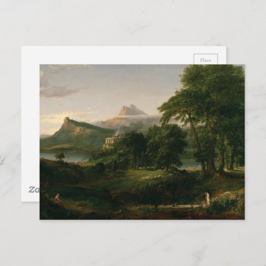 De loop van het rijk, de Arcadische staat Briefkaart (Voorkant / Achterkant)