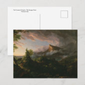 De loop van het rijk: Wilde staat door Thomas Cole Briefkaart (Voorkant / Achterkant)