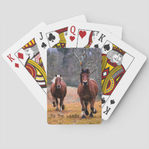 De looppaarden zijn de leider pokerkaarten