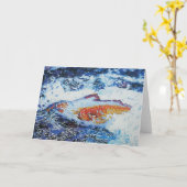 De Looppas van de zalm! Kaart (Gele Bloem)