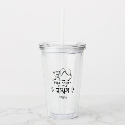 De looppas van Qilin Lijn grafisch Acryl Drinkbeker (Voorkant)