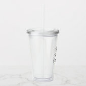 De looppas van Qilin Lijn grafisch Acryl Drinkbeker (Rechts)