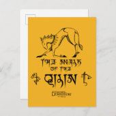 De looppas van Qilin Lijn grafisch Briefkaart (Voorkant / Achterkant)