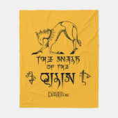 De looppas van Qilin Lijn grafisch Fleece Deken (Voorkant)