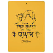 De looppas van Qilin Lijn grafisch Klembord (Achterkant)