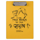 De looppas van Qilin Lijn grafisch Klembord (Voorkant)