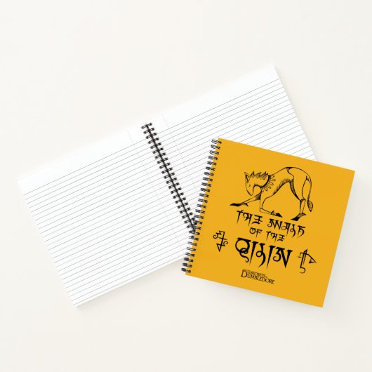 De looppas van Qilin Lijn grafisch Notitieboek (Binnen)