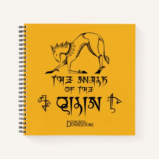 De looppas van Qilin Lijn grafisch Notitieboek (Voorkant)