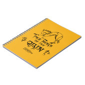 De looppas van Qilin Lijn grafisch Notitieboek (Linkerzijde)