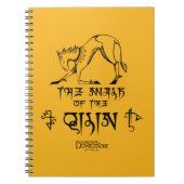 De looppas van Qilin Lijn grafisch Notitieboek (Voorkant)