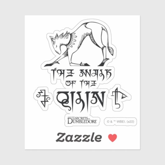 De looppas van Qilin Lijn grafisch Sticker (Vel)