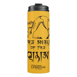 De looppas van Qilin Lijn grafisch Thermosbeker