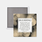 DE LOORD BLESS U Aantallen 6:24-26 Christelijk Magneet (Voorkant / Achterkant)