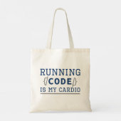 De lopende code is mijn radio tote bag (Achterkant)