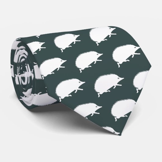 De lopende egel kiest Uw Eigen Kleur Stropdas (Opgerold)