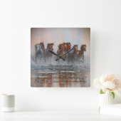 De lopende Klok van de Muur van Paarden (Huis)