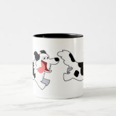 De lopende Mok van de Grens van de Cartoon van de  (Center)