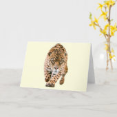 De lopende Ogen van Jaguar Kaart (Gele Bloem)