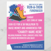 De lopende Schop, Charity run-Walk-a-Thon Gebeurte Flyer (Voorkant)