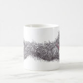 De lopende Zwarte Terrier Mok van het Schroefsel ( (Center)