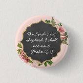De LORD is mijn herder Psalm 23:1 - Button (Voorkant)