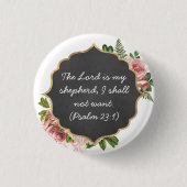 De LORD is mijn herder Psalm 23:1 - Button (Voorkant)