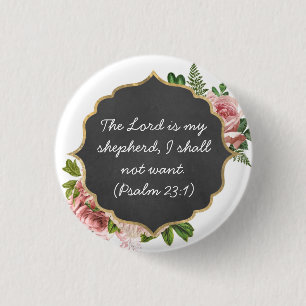 De LORD is mijn herder Psalm 23:1 - Button